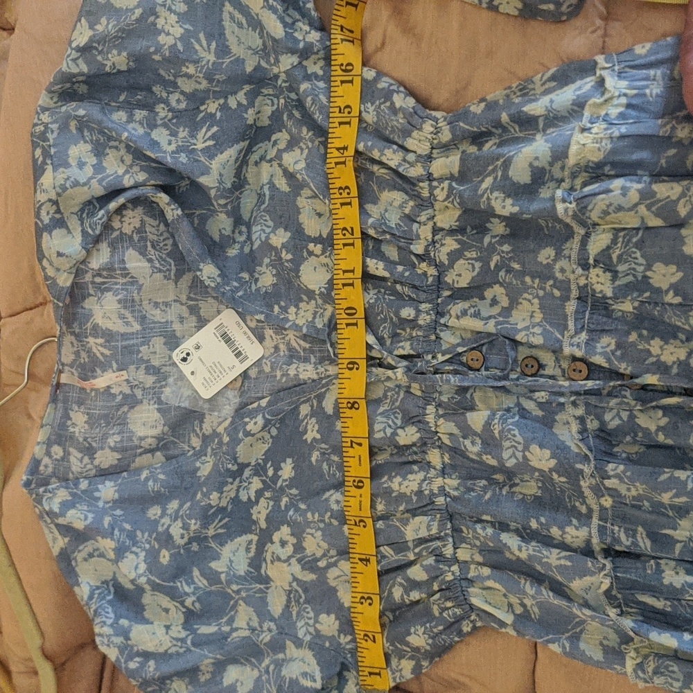 Free People Pappiet Midi Dress in Blue sz SML 💲ON SALE💲 - Picture 14 of 16